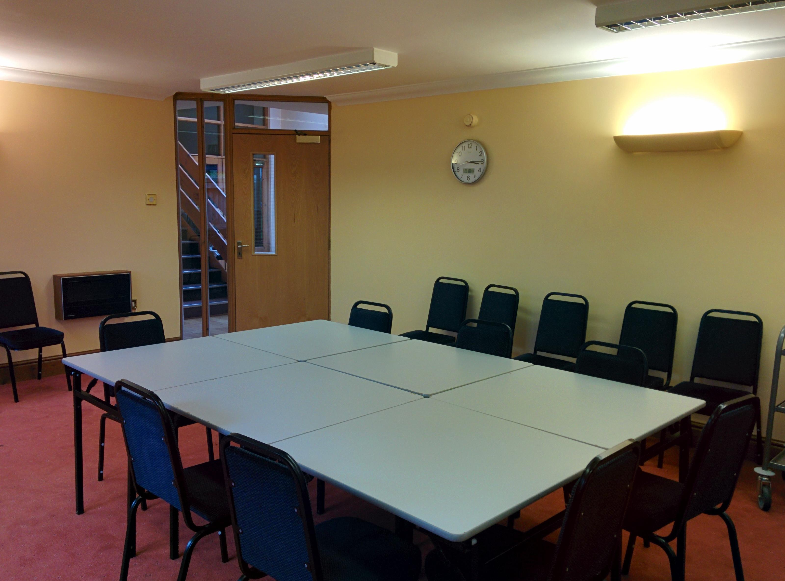 The meeting room at Dymock Parish Hall.